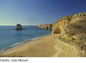 Strand bei Lagos, Algarve, Portugal