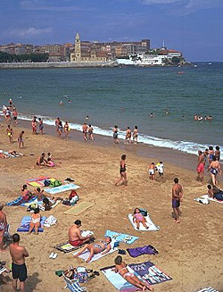 Strand an der Costa Verde Portugal 