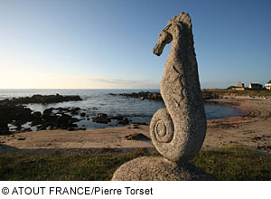 Strand bei Plouescat, Bretagne