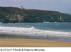 Strand bei Finistere, Bretagne