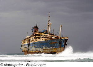 Gestrandetes Kreuzfahrtschiff American Star auf Fuerteventura