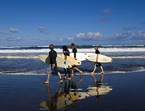 Surfer bei Las Canteras