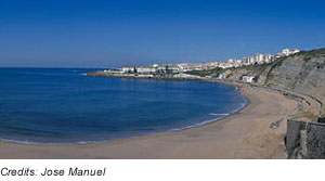 Strand bei Ericeira, Costa de Lisboa, Portugal