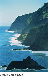 Klippen auf Madeira, Portugal