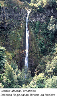 Wasserfall auf Madeira, Portugal